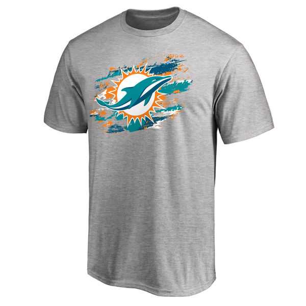 Men's Miami Dolphins NFL Pro Line True Color T-Shirt Heathered Gray,We sell and wholesale Men's Miami Dolphins NFL Pro Line True Color T-Shirt Heathered Gray on line form chian!